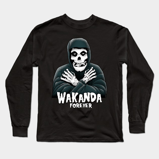 Wakanda Forevar Long Sleeve T-Shirt by akawork280